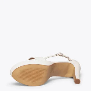 Sandalias De Tacón<miMaO Fiesta Sandalias De Tacón Alto Y Plataforma Hueso