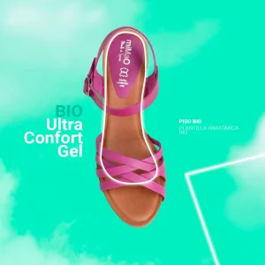 Sandalias De Tacón<miMaO Flex Sandalias Comodas Con Tacón Bio Cebra