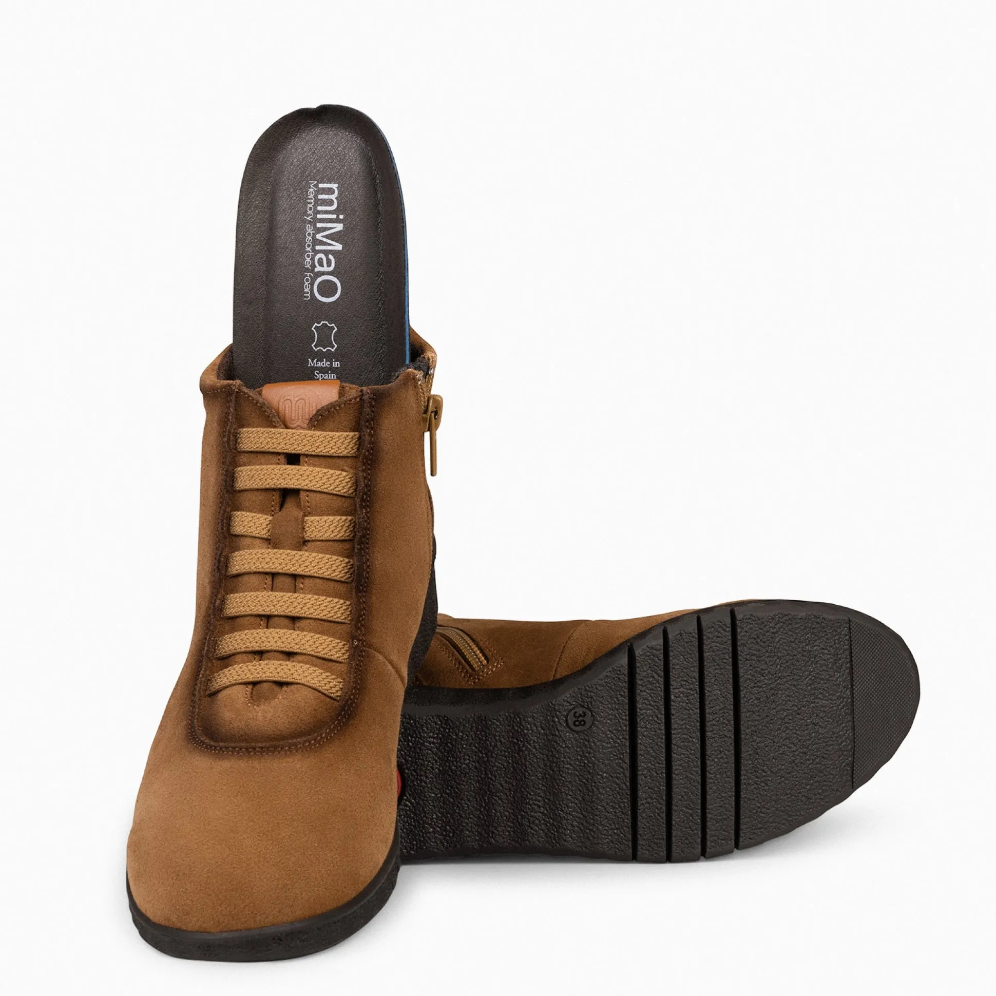 flexy__zapatillas_abotina_1-3.webp Botines De Mujer<miMaO Flexy - Zapatillas Abotinadas Camel