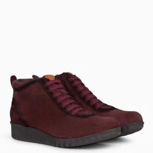 Botines De Mujer<miMaO Flexy - Zapatillas Abotinadas Burdeos