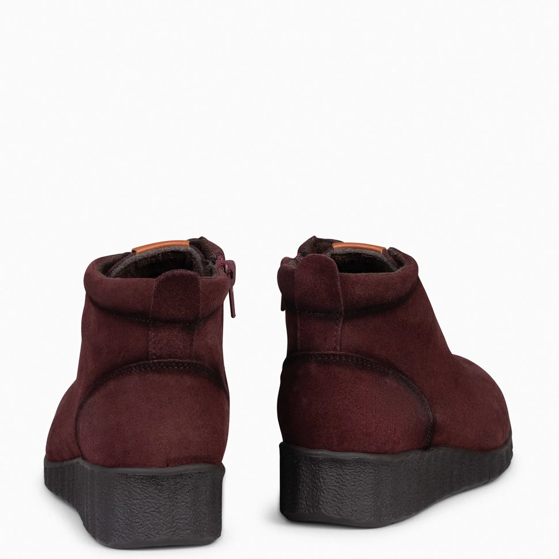 flexy__zapatillas_abotina_3.webp Botines De Mujer<miMaO Flexy - Zapatillas Abotinadas Burdeos