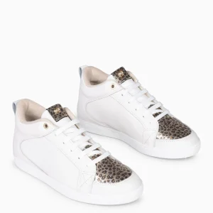 Deportivas<miMaO Frenchy - Sneakers Cuna Interior Mujer Blanco Y Leopardo