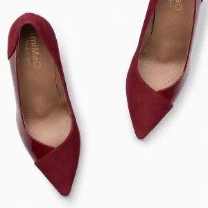 Zapatos De Fiesta<miMaO Glam – Zapatos Elegantes De Tacón Alto Burdeos Charol
