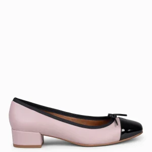 Mocasines Y Blucher<miMaO Glamour – Bailarinas Con Tacón Y Puntera De Charol Nude