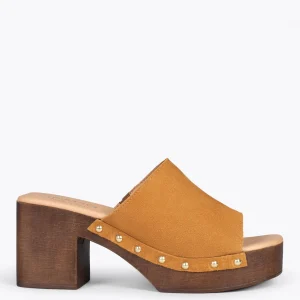 Sandalias De Tacón<miMaO Holiday – Zuecos Con Tacón Y Plataforma Whisky