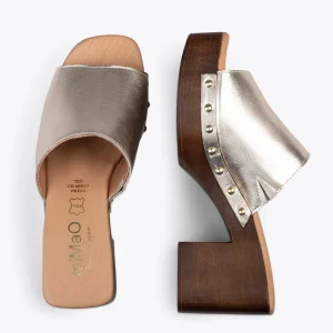 Sandalias De Tacón<miMaO Holiday – Zuecos Con Tacón Y Plataforma Platino