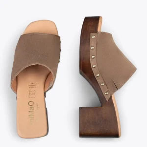 Sandalias De Tacón<miMaO Holiday – Zuecos Con Tacón Y Plataforma Taupe