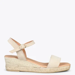 Esparto Y Alpargatas<miMaO Jerez – Sandalias De Esparto Y Piel Beige