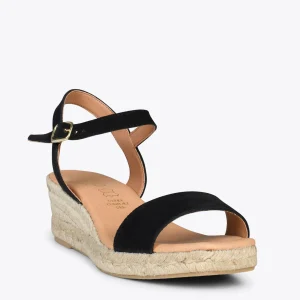 Esparto Y Alpargatas<miMaO Jerez – Sandalias De Esparto Y Piel Negro