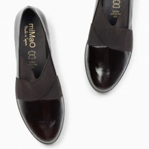 Cunas Confort<miMaO Lia - Zapatos De Cuna Con Tiras Elasticas Marron