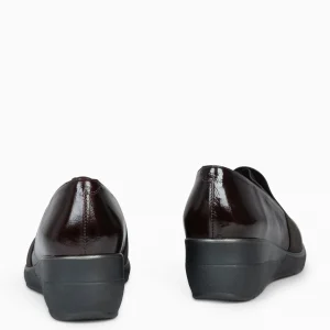 Cunas Confort<miMaO Lia - Zapatos De Cuna Con Tiras Elasticas Marron