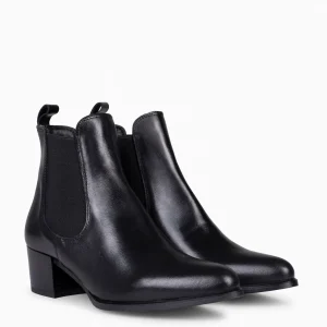 Botines De Mujer<miMaO London - Botin Chelsea De Tacón Negro