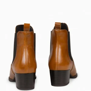 Botines De Mujer<miMaO London - Botin Chelsea De Tacón Camel