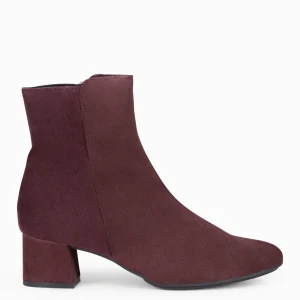 Botines De Mujer<miMaO Maia - Botin Serraje Mujer Burdeos
