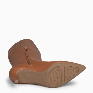 Botas<miMaO Manhattan - Botas Altas De Tacón Fino Camel