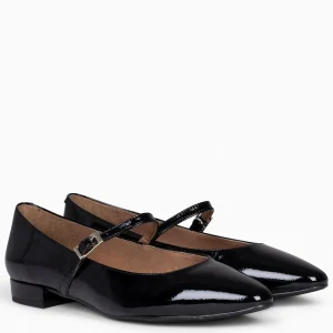 Mocasines Y Blucher<miMaO Merceditas - Zapatos Planos De Charol Con Hebilla Negro