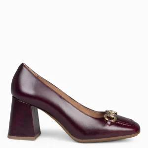 Mocasines Y Blucher<miMaO Mia – Zapatos Con Tacón Bloque Burdeos