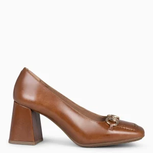 Mocasines Y Blucher<miMaO Mia – Zapatos Con Tacón Bloque Camel