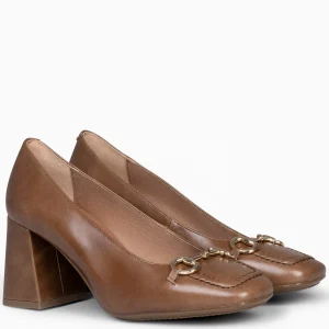 Mocasines Y Blucher<miMaO Mia – Zapatos Con Tacón Bloque Taupe