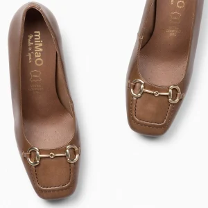 Mocasines Y Blucher<miMaO Mia – Zapatos Con Tacón Bloque Taupe