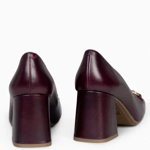 Mocasines Y Blucher<miMaO Mia – Zapatos Con Tacón Bloque Burdeos