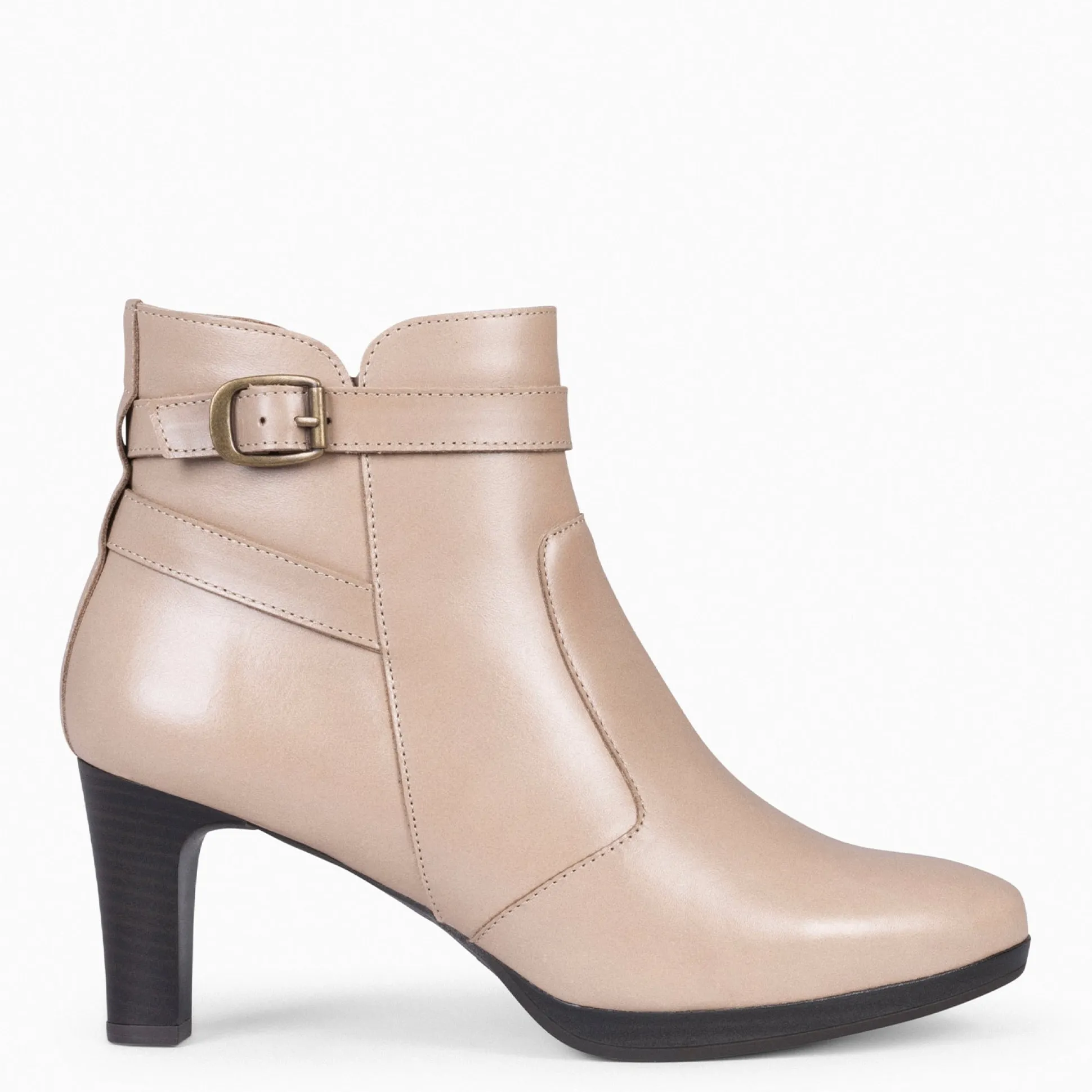 milan__botines_de_tacn_y__0-3.webp Botines De Mujer<miMaO Milan – Botines De Tacón Y Pulsera Decorativa Taupe