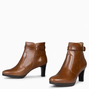 Botines De Mujer<miMaO Milan – Botines De Tacón Y Pulsera Decorativa Camel