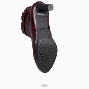 Botines De Mujer<miMaO Milan – Botines De Tacón Y Pulsera Decorativa Burdeos