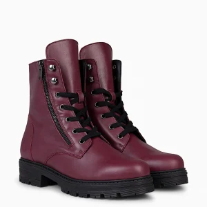 Botas<miMaO Militar – Botas Militares De Mujer Burdeos