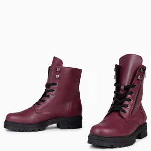 Botas<miMaO Militar – Botas Militares De Mujer Burdeos
