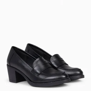 Mocasines Y Blucher<miMaO Mokka – Mocasin De Napa Con Tacón Negro