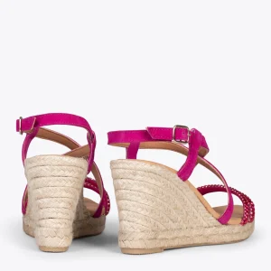 Esparto Y Alpargatas<miMaO Moraira - Cuna De Yute Fucsia