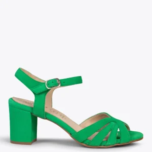 Sandalias De Tacón<miMaO Musa – Sandalias De Tacón Ancho Verde
