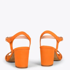 Sandalias De Tacón<miMaO Musa – Sandalias De Tacón Ancho Naranja