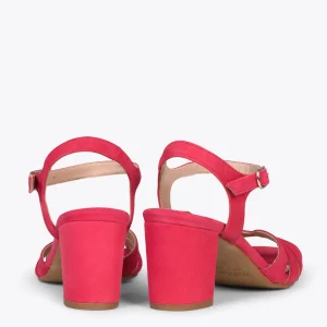Sandalias De Tacón<miMaO Musa – Sandalias De Tacón Ancho Rojo