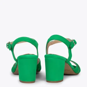 Sandalias De Tacón<miMaO Musa – Sandalias De Tacón Ancho Verde