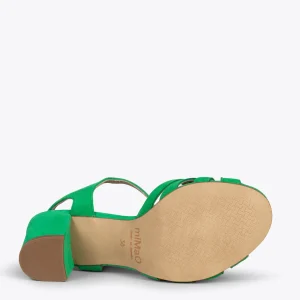 Sandalias De Tacón<miMaO Musa – Sandalias De Tacón Ancho Verde