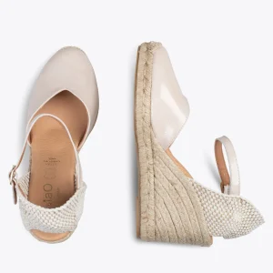 Esparto Y Alpargatas<miMaO Nerja Charol – Cunas De Esparto Altas Beige