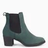 Botines De Mujer<miMaO New Chelsea - Botines De Cana Alta Con Tacón Para Mujer Verde