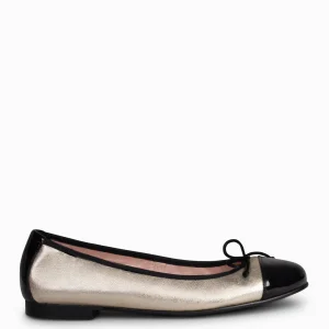 Mocasines Y Blucher<miMaO Nicolle – Bailarina Plana Con Puntera Platino