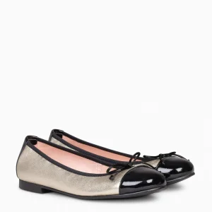 Mocasines Y Blucher<miMaO Nicolle – Bailarina Plana Con Puntera Platino