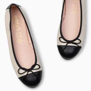 Mocasines Y Blucher<miMaO Nicolle – Bailarina Plana Con Puntera Beige