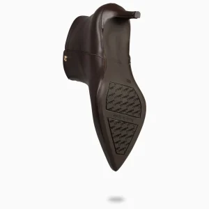 Botines De Mujer<miMaO Night – Botines Elegantes De Napa Con Tacón Fino Marron