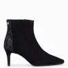 Botines De Mujer<miMaO Nuit - Botin Con Tacón Fino Negro Glitter