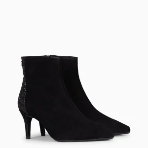 Botines De Mujer<miMaO Nuit - Botin Con Tacón Fino Negro Glitter