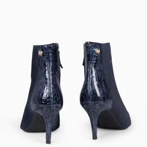 Botines De Mujer<miMaO Nuit - Botin Con Tacón Fino Marino