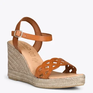 Esparto Y Alpargatas<miMaO Oasis – Cunas De Esparto Tostado Con Trenza Camel