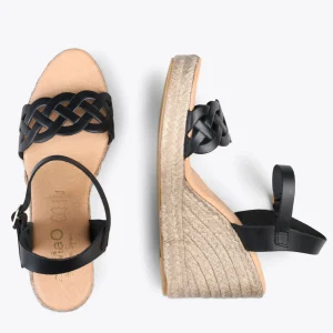 Esparto Y Alpargatas<miMaO Oasis – Cunas De Esparto Tostado Con Trenza Negro