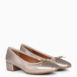 Mocasines Y Blucher<miMaO Opera – Bailarinas Con Tacón Platino