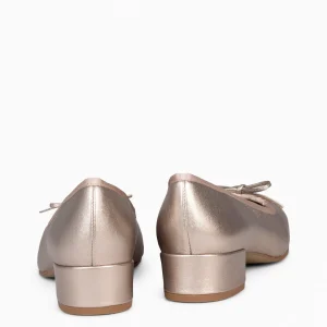 Mocasines Y Blucher<miMaO Opera – Bailarinas Con Tacón Platino